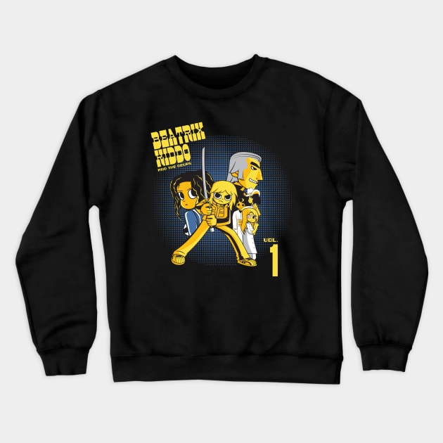 Beatrix Kiddo Vs. The DeVas Crewneck Sweatshirt by Moysche